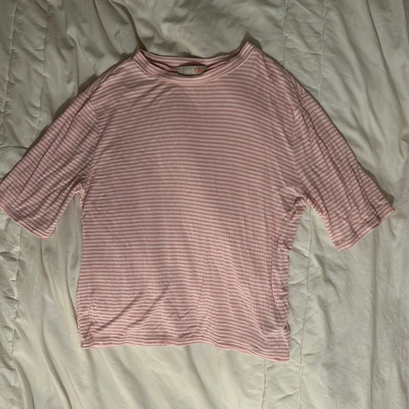 Pink Ribbed Shirt - Picture 1 of 2